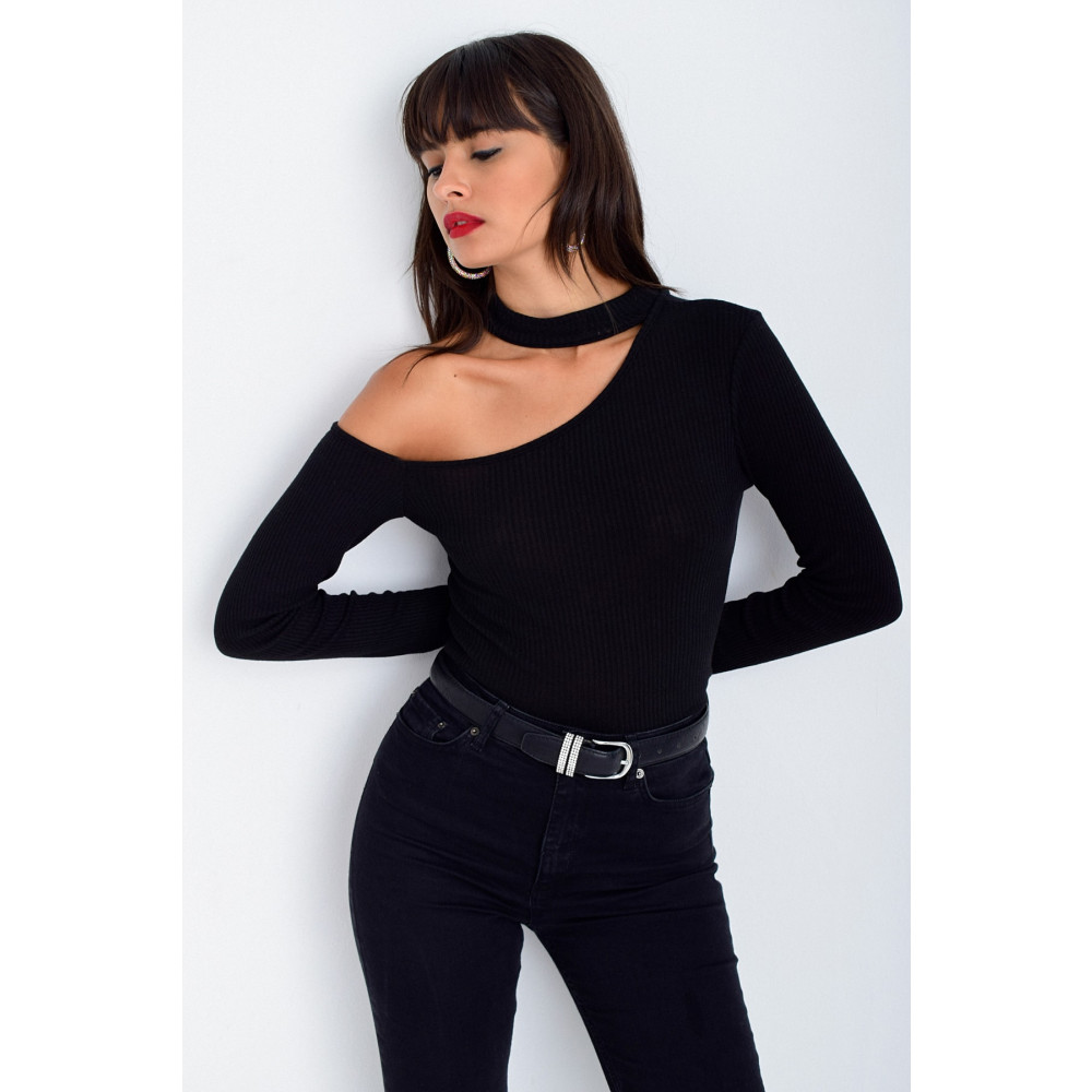 Cool & Sexy Kadın Siyah Tek Omuz Bluz L Beden Bluz Fiyatı