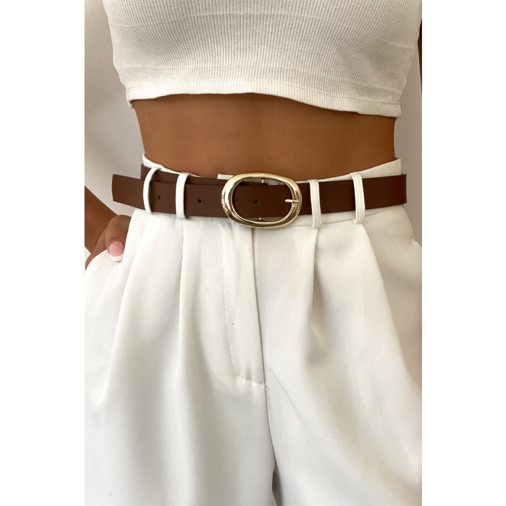Cool & Sexy Kadın Taba Yuvarlak Tokalı Kemer Kemerler Fiyatı