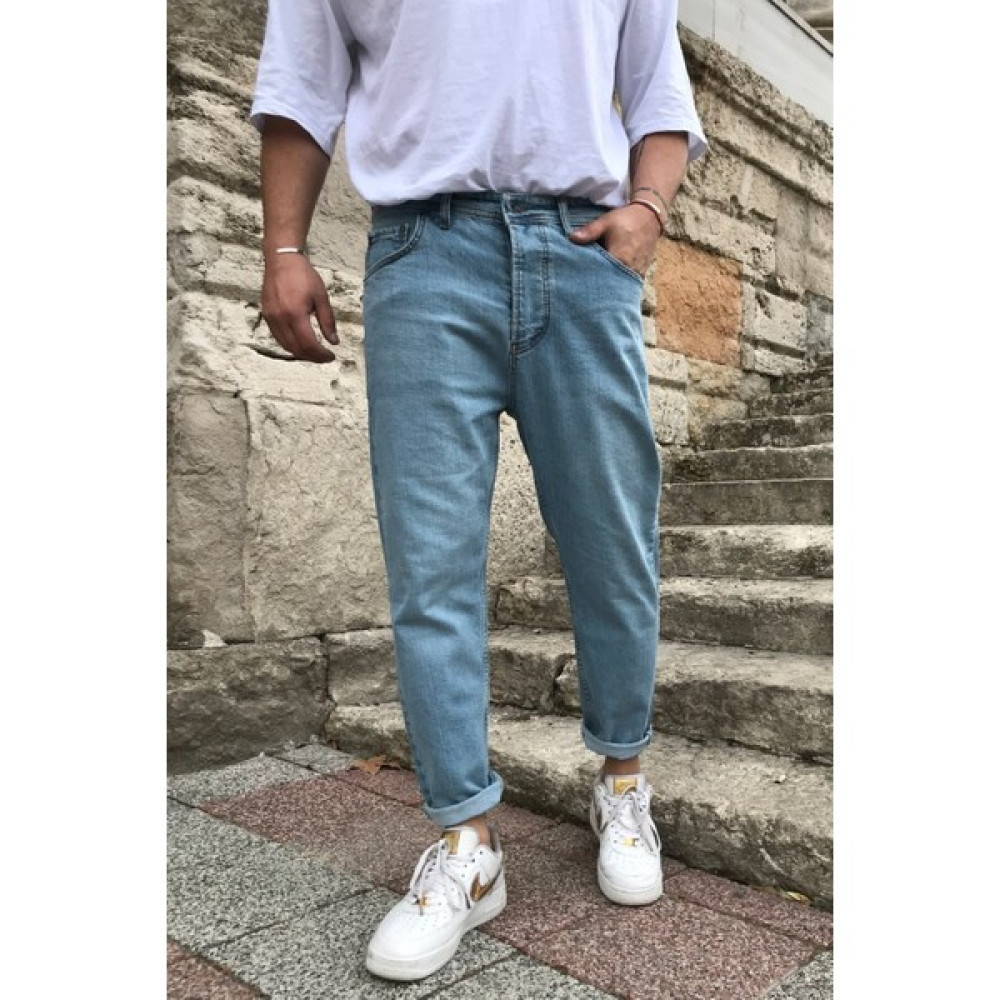 Cool Tarz Erkek Düz Boyfriend Jean Pantolon Erkek Pantolon Fiyatı