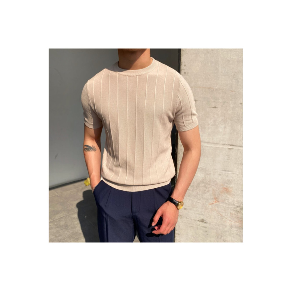 COOL TARZ Vizon Erkek Yuvarlak Yaka Örme T-shirt S Beden Bayan T-shirt Fiyatı