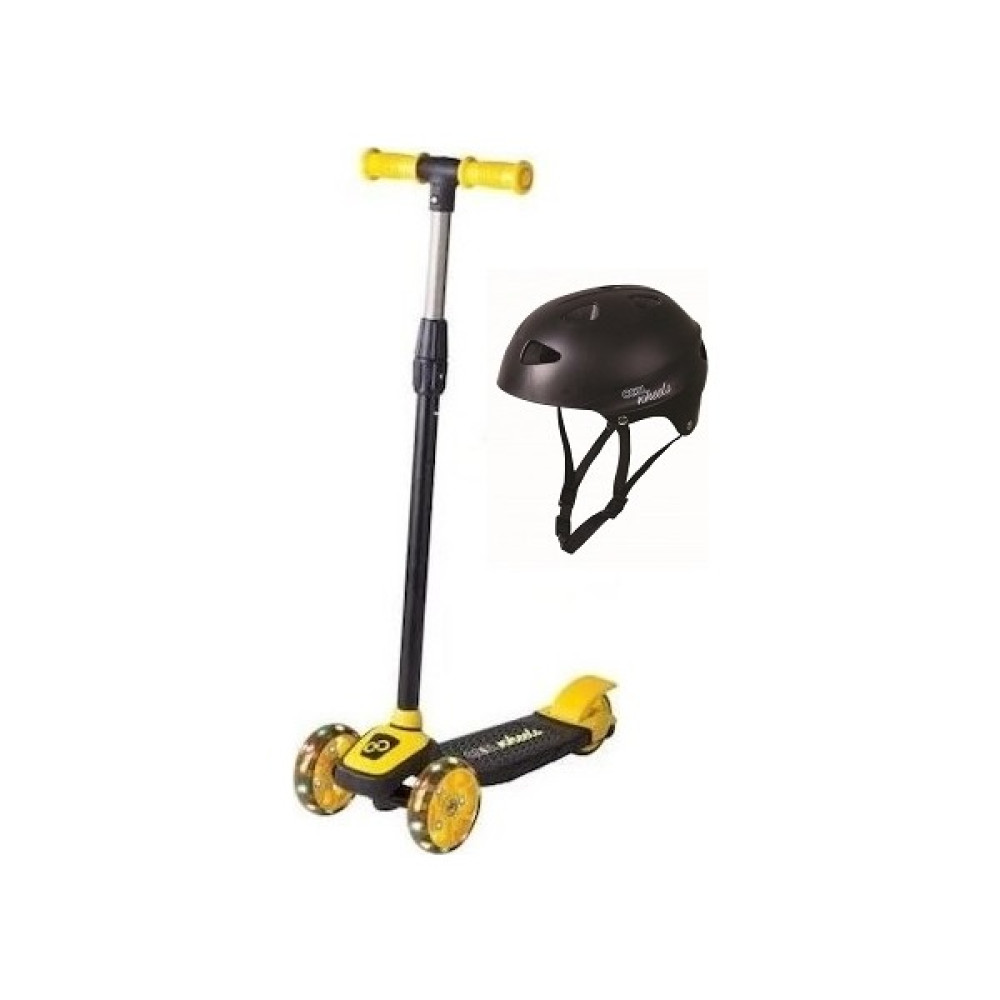 Cool Wheels Tekerlekli Kasklı Twist Scooter Sarı Açık Hava, Deniz ve Spor Oyuncakları Fiyatı