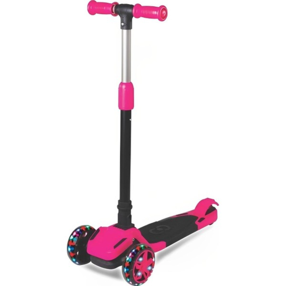 Cool Wheels Tulpar 4 Yaş LED Işıklı 3 Tekerlek Yükseklik Ayarlı Katlanabilir Çocuk Scooter - Pembe Oto Boyaları Fiyatı