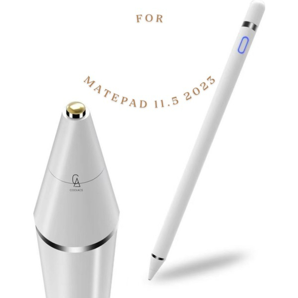 Coolacs Huawei Matepad 11.5 2023 Uyumlu Kalem Stylus Kapasitif Dokunmatik Kalem Çizim Tasarım Tablet Kalemi - Beyaz Tablet Aksesuarı Fiyatı