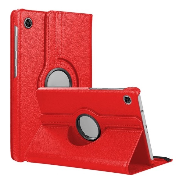 Coolacs Lenovo Tab M10 Plus Gen 3 (3. Nesil) TB-125F - TB-128F Kılıf 360° Dönebilen Standlı Tablet Kılıfı - Kırmızı Tablet Kılıfı Fiyatı