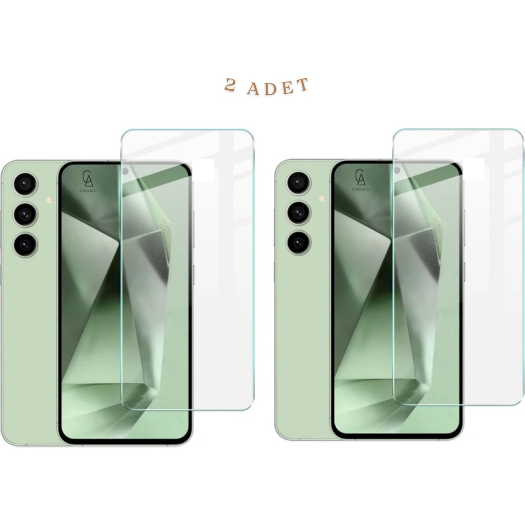 Coolacs Samsung Galaxy S24 Fe ile Uyumlu Ekran Koruyucu Şeffaf Temperli Kırılmaz Cam Ekran Koruyucu 2 Adet Cep Telefonu Ekran Koruyucusu Fiyatı