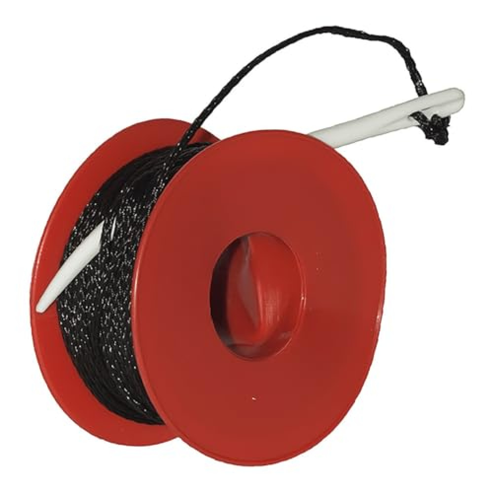 Coolaroo 301408, Lacing Needle Attachment and Placement, (1 Set, 80' Cord) Shade Fabric Accessories, Black
