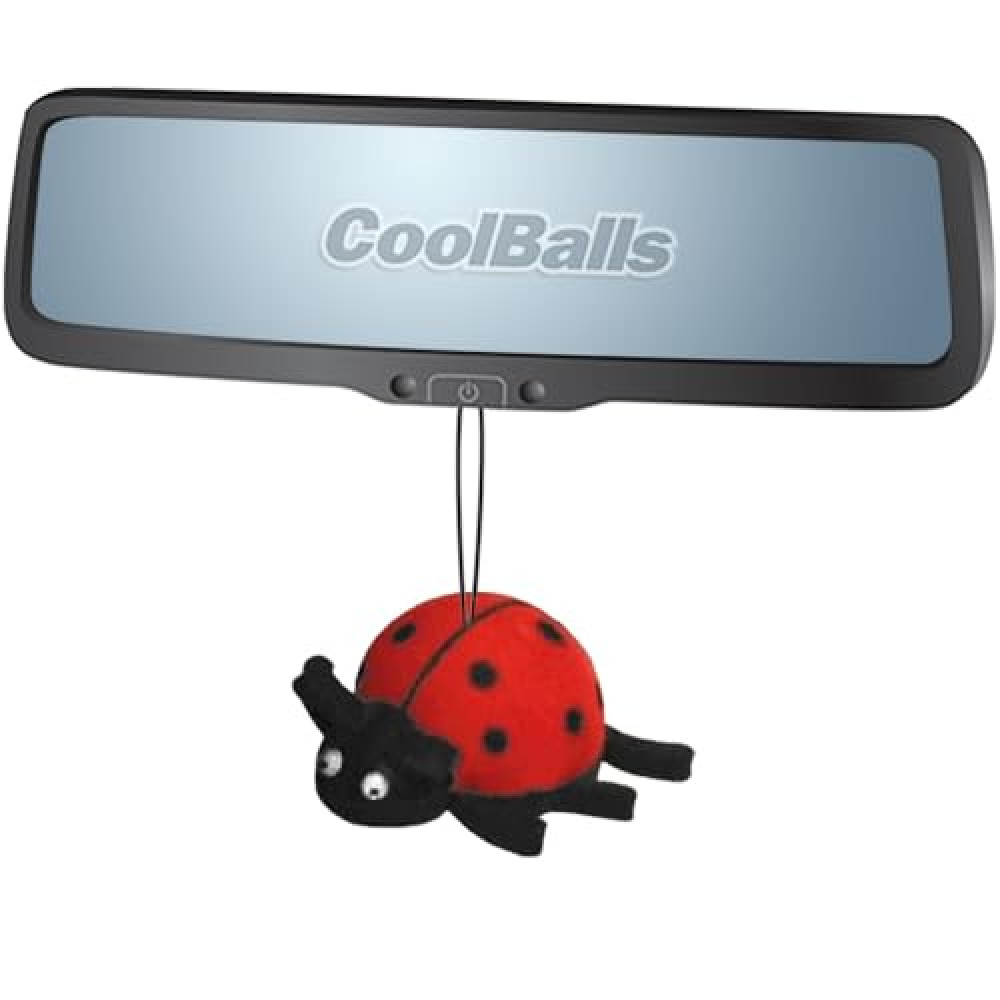 Coolballs Cooltoppers Cute Hanging Ladybug Rear-View Mirror Car Charm Dangler Auto Accessory Ornament (Collector Edition)