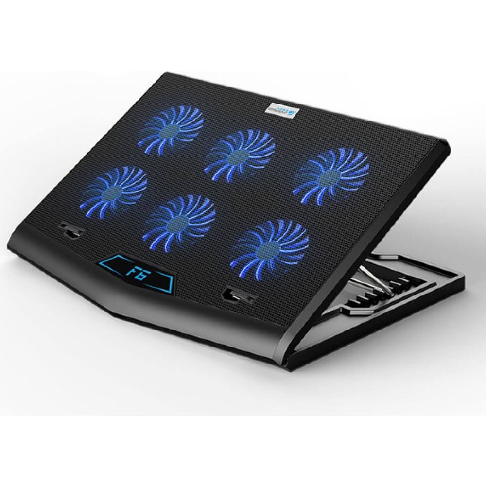 Coolcold F56 Oyuncu Gaming Laptop Notebook Soğutucu Stand - 6 LED Fan - 2 USB - Yükseklik Hız Ayarlı - Siyah - 375x283x30mm Dizüstü Bilgisayar Aksesuarları Fiyatı