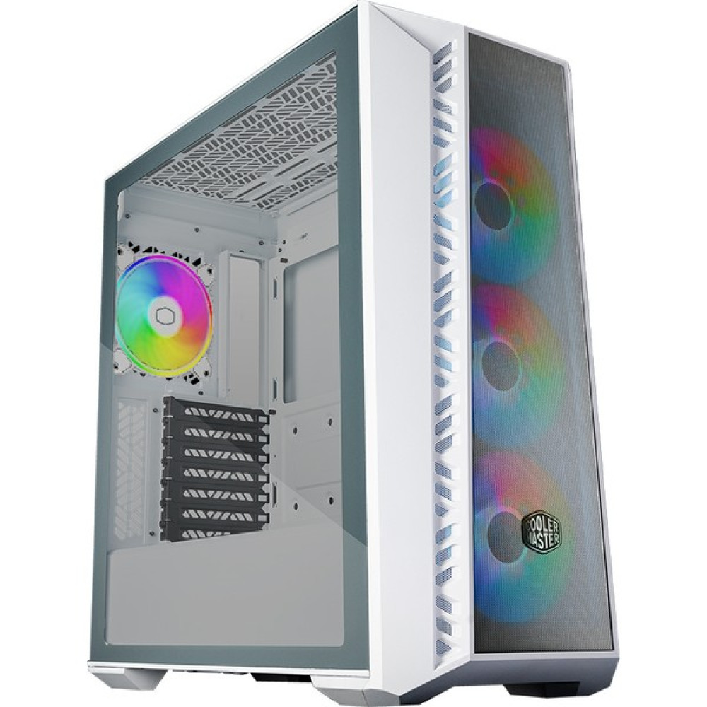 Cooler Master CM MasterBox 520 Beyaz Tempered Glass ARGB 4x120mm Fanlı, Mesh Ön Panel Pencereli MidTower Kasa PC Kasaları Fiyatı