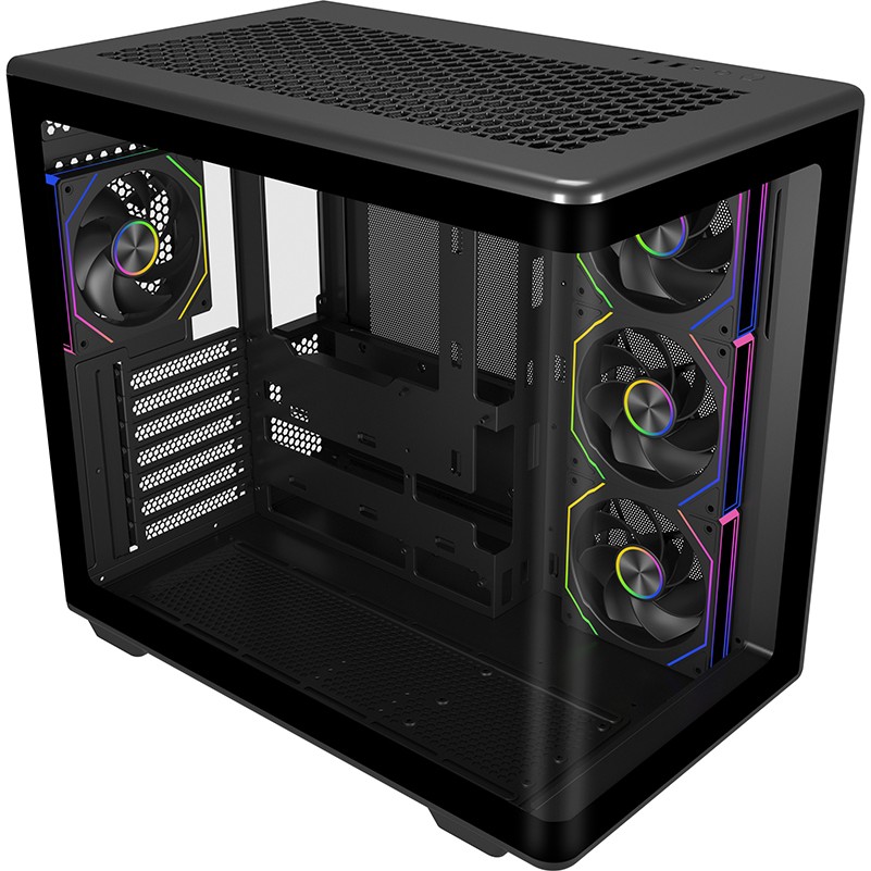 Cooler Master Elite 600 Curve TG Siyah 850W 80+ Gold Gen5 ARGB 4x12 Fan, Back-Connect destekli MidTower Kasa (E600-KGNN85-S01) - 850 W Diğer Fiyatı
