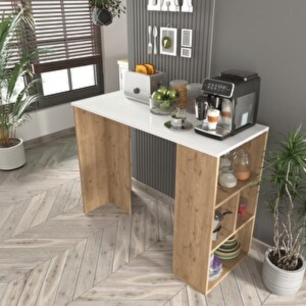 Coolhome Pan Kahve Köşesi , Yemek Masası , Mutfak Masası , Ada , Bar Masası , Beyaz - Sepet Yemek & Mutfak Masası Fiyatı