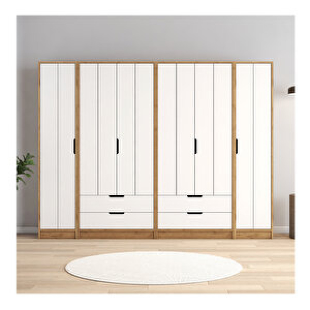 Coolhome Puzzle Alti Kapılı Çekmeceli Gardirop Gardrop & Dolap Fiyatı