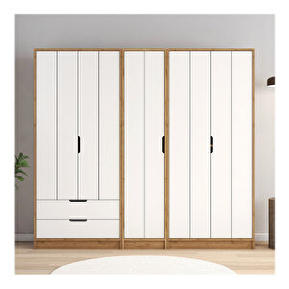 Coolhome Puzzle Beş Kapılı Çekmeceli Gardirop Gardrop & Dolap Fiyatı
