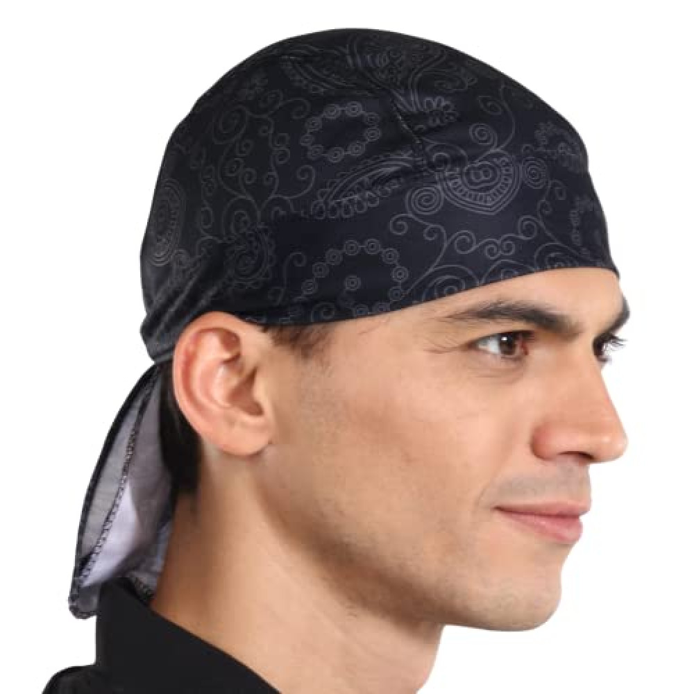 Cooling Helmet Liners - Do Rag Skull Caps for Men - Cooling Head Wraps, Hard Hat Liner - Motorcycle Pirate Bandana