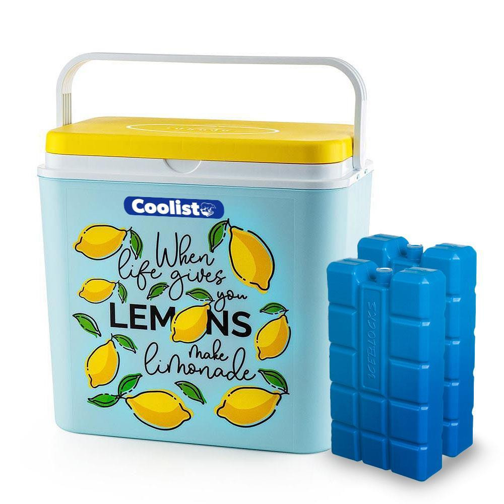 Coolist CLB30LM 30 Litre Limon Desenli Buzluk + 3 Adet 400Gr. Buz Kaseti Oto, Bahçe, Yapı Market Fiyatı