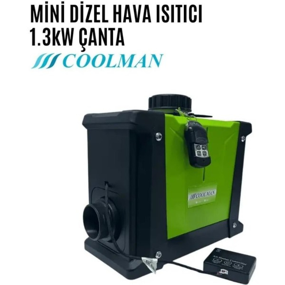 Coolman Mini 1.3kw Çanta Webasto Tipi Isıtıcı 12V-24V Oto Boyaları Fiyatı