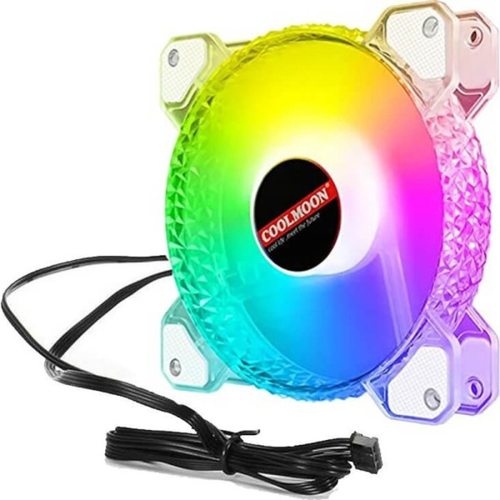 Coolmoon 12CM Rgb P Kasa Fanı Kristal Elmas Yüzey - 6pin Soğutucu Fan ( Kontrolcü Olmadan Çalışmaz ) - Beyaz Soğutucular Fiyatı