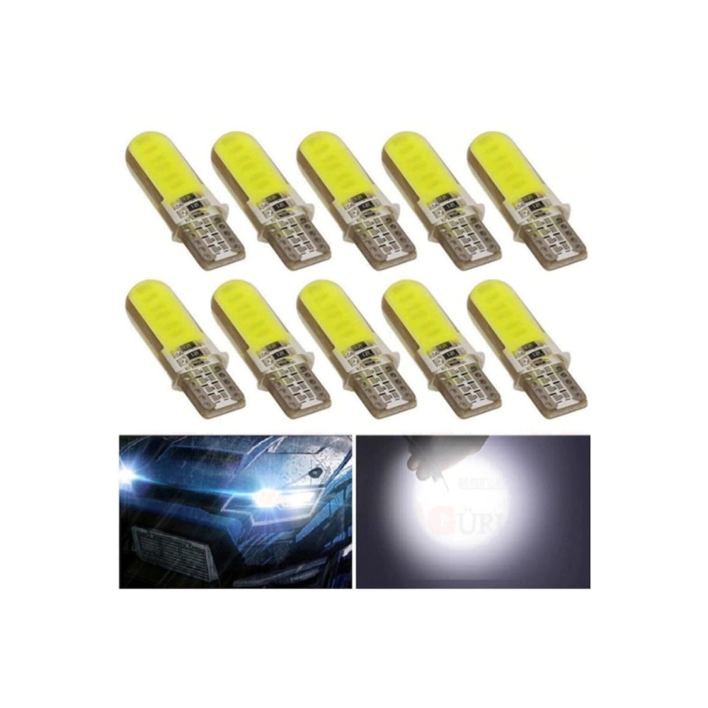 Cooltech T10 W5w Su Geçirmez Far-iç Lamba- Park- Plaka Led Ampul 12 Ledli Araç Lambası Beyaz 10 Adet Oto Aydınlatma Fiyatı
