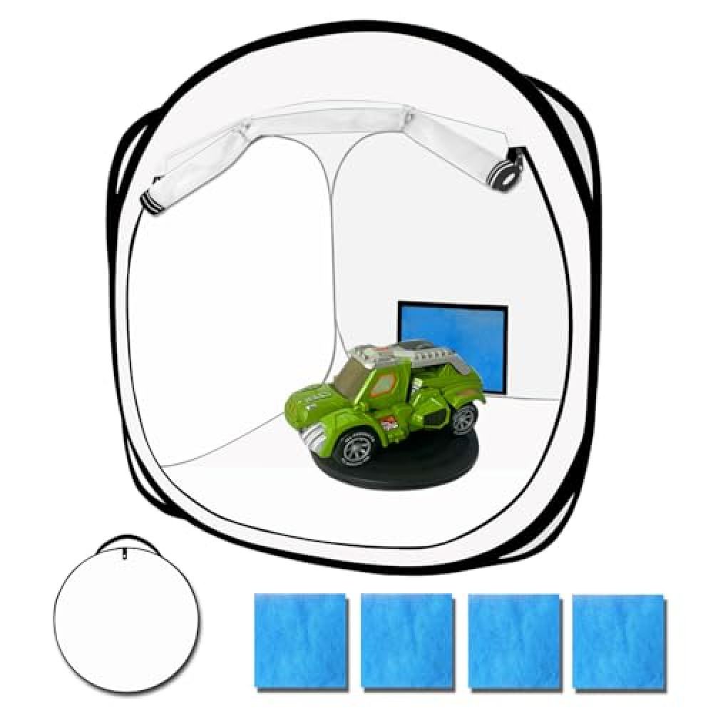 CooTentler Pop Up Paint Booth 17x17x17 Inch Portable Airbrush Spray Tent with Mesh Door and Mesh Window for Models, Furniture, Auto Parts and Other Items Painting Works