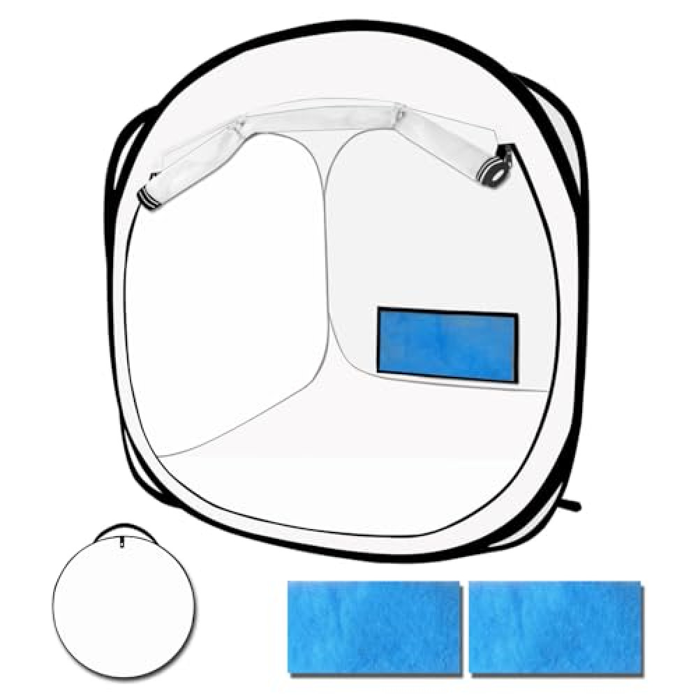CooTentler Pop Up Paint Booth 2.5x2.5x2.5ft Portable Airbrush Spray Tent with Mesh Door and Mesh Window for Models, Furniture, Auto Parts and Other Items Painting Works
