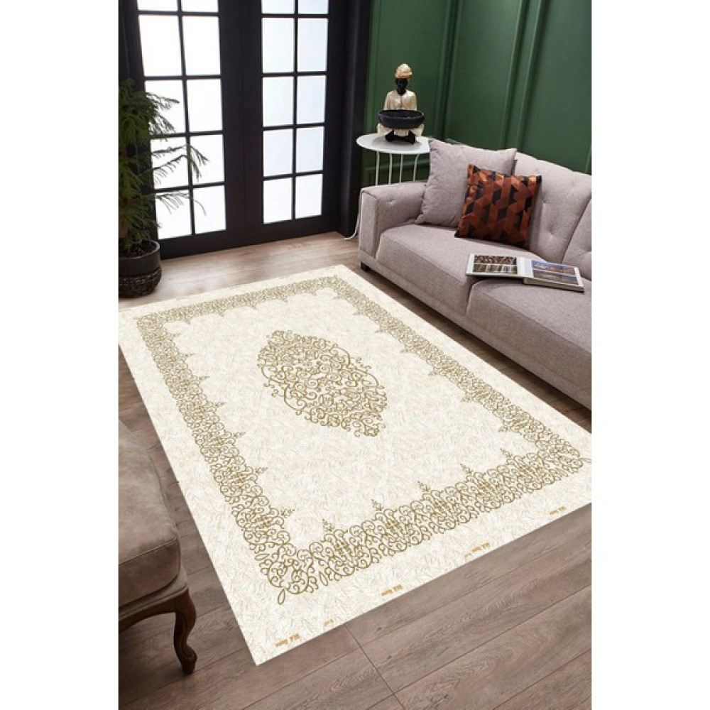 Coperta Home 6m² Süngerli Lastikli Halı Örtüsü - Gold - Krem - 200 x 300 cm Salon & Oturma Odası Tekstili Fiyatı