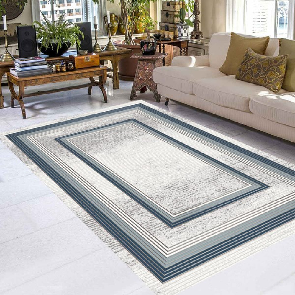 Coperta Home 6m² Süngerli Lastikli Halı Örtüsü - Yeşil - Mavi - 200 x 300 cm Salon & Oturma Odası Tekstili Fiyatı