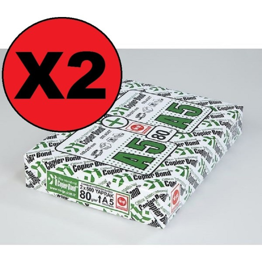 Copierbond Fotokopi Kağıdı A5 2 Paket (2X1000 Yaprak) 80 gr Fotokopi Kağıdı Fiyatı