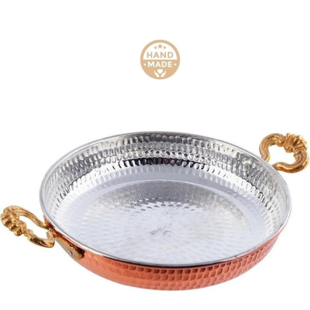 Copperable El Yapımı Bakır Omlet ve Yumurta Sahanı Büyük Boy Bakır Tava - 20 CM Tavalar Fiyatı