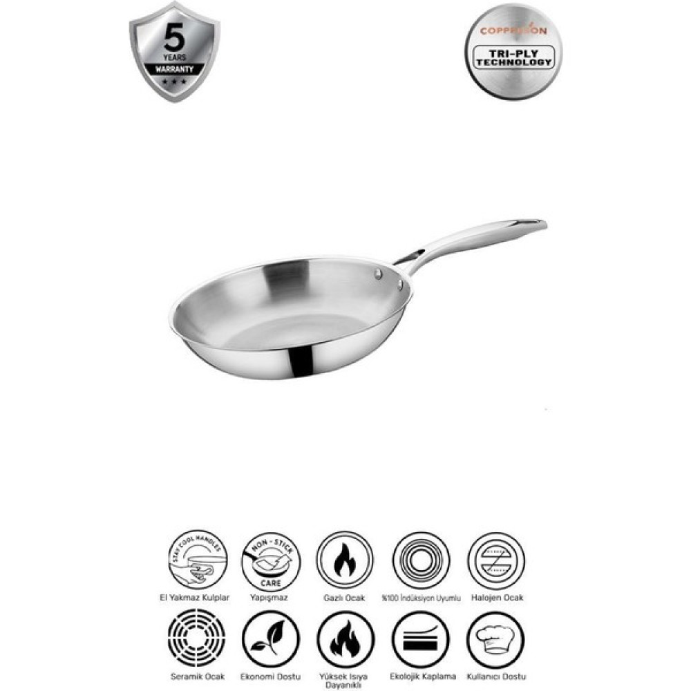 Copperson 3 Ply Inox 24 cm Tava Tavalar Fiyatı