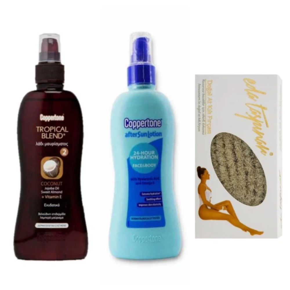 Coppertone Hindistan Cevizli Bronzlastirici Yag ( Aftersun Ve Eda Taspinar At Kili Firca Hediyeli) Set Bronzlaştırıcılar Fiyatı
