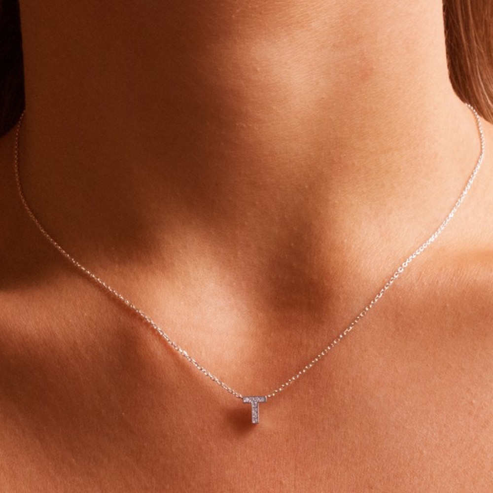 Coquet Accessories T Harf Gümüş Kolye Gümüş Kolye Fiyatı