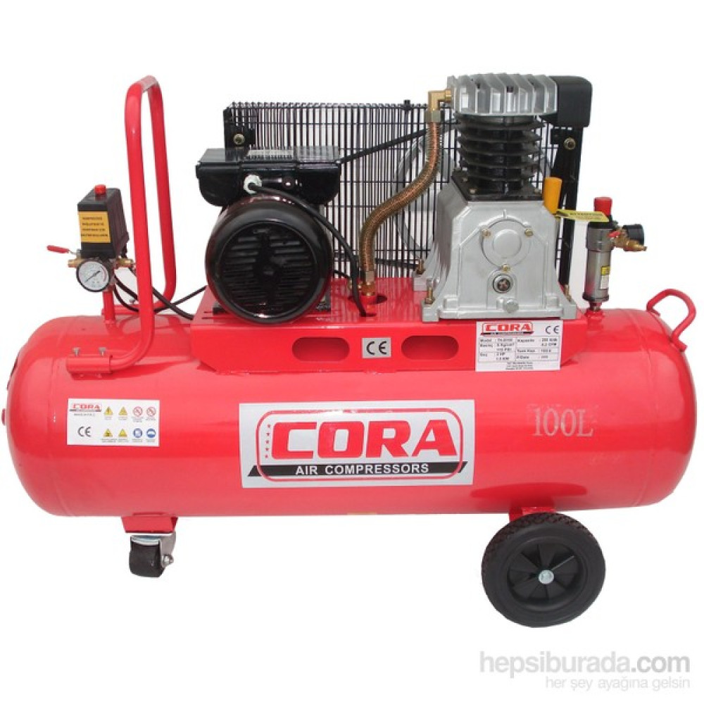 Cora 100 Litre Kompresör Hava Kompresörü Fiyatı