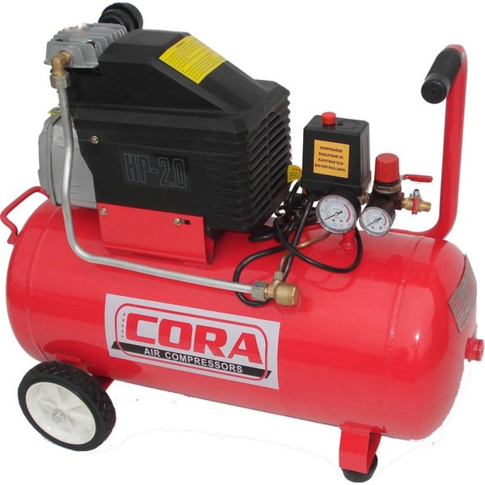 Cora ZB2550 Yağlı Kompresör 50 Litre 8 Bar Oto Elektroniği Fiyatı