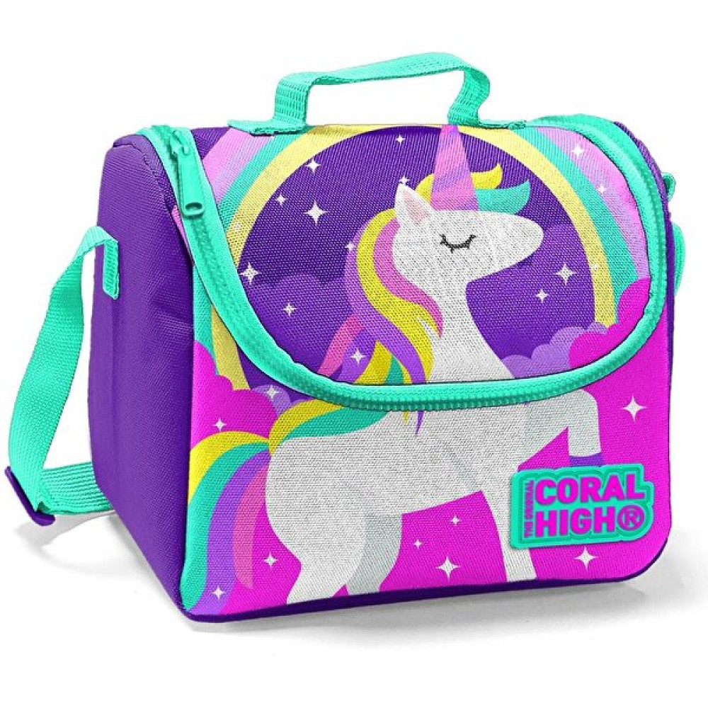 Coral High Kids Açık Pembe Mor Panda Desenli Thermo Beslenme Çantası 22743 Beslenme Çantası Fiyatı