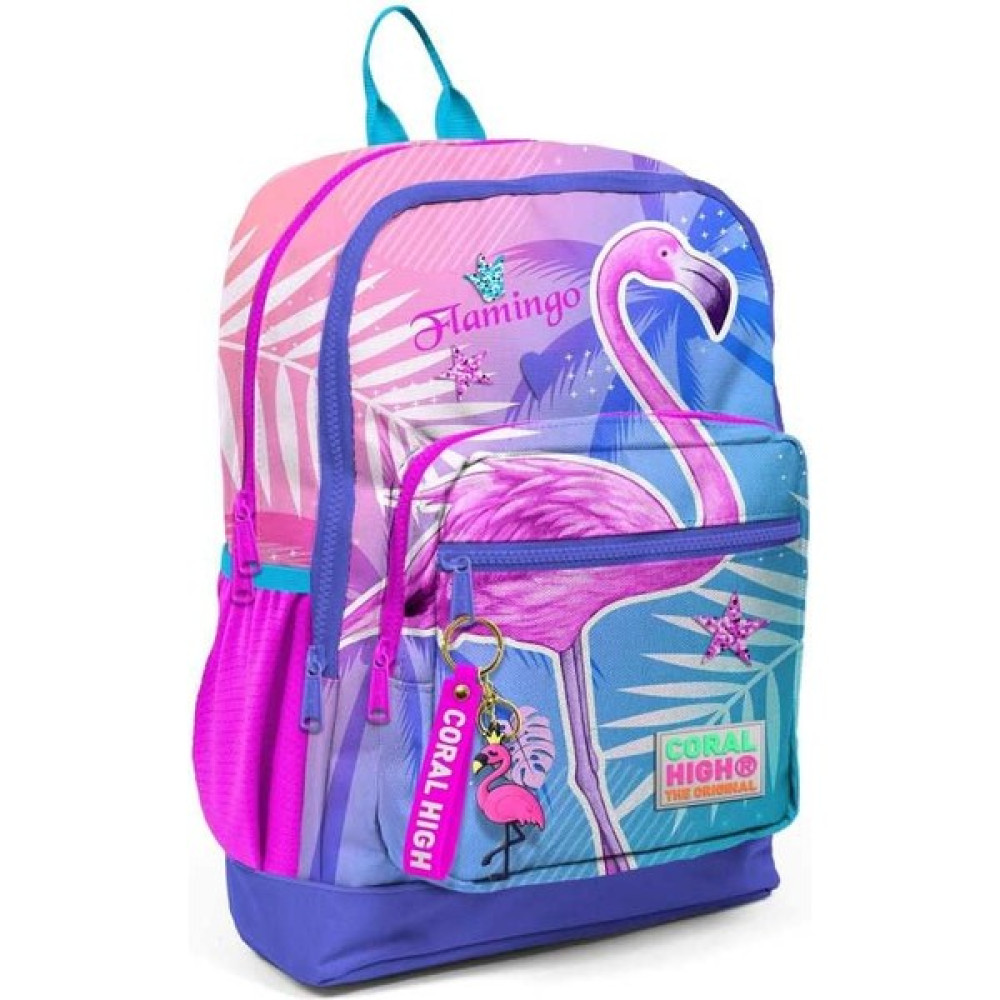 Coral High Kids Lavanta Pembe Flamingo Desenli Dört Bölmeli Okul Sırt Çantası 23705 Oto Boyaları Fiyatı