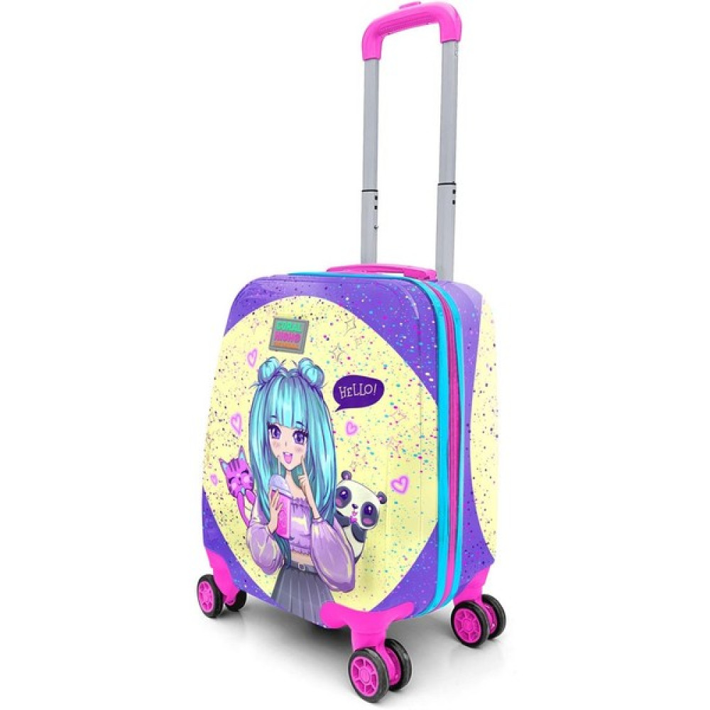 Coral High Kids Mor Pembe Anime Kız Desenli Çocuk Valizi 16705 Çanta (Outdoor) Fiyatı