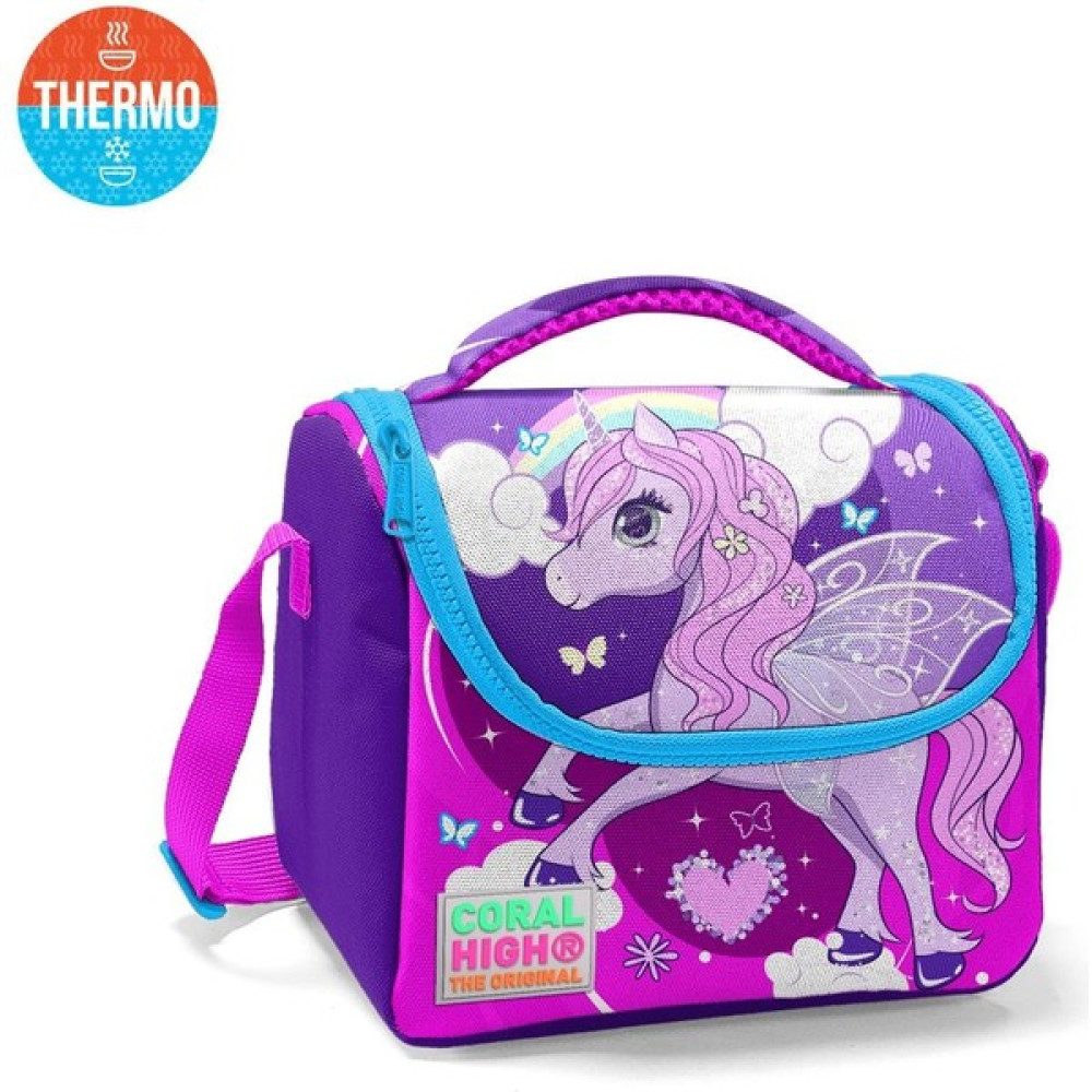 Coral High Kids Mor Pembe Unicorn Desenli Thermo Beslenme Çantası Beslenme Çantası Fiyatı
