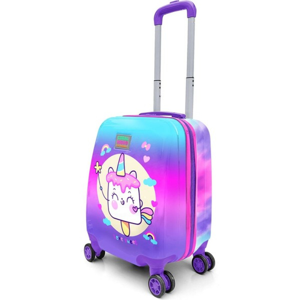 Coral High Kids Renkli Batik Unicorn Dondurma Desenli Çocuk Valizi 16721 Çanta (Outdoor) Fiyatı