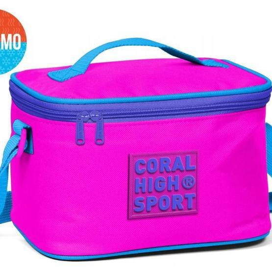 Coral High Sport Pembe Mavi Thermo Beslenme Çantası