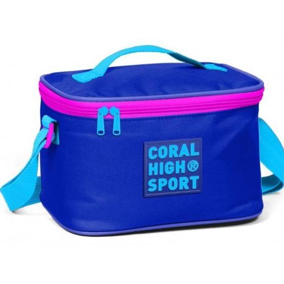 Coral High Sport Pembe Mavi Thermo Beslenme Çantası