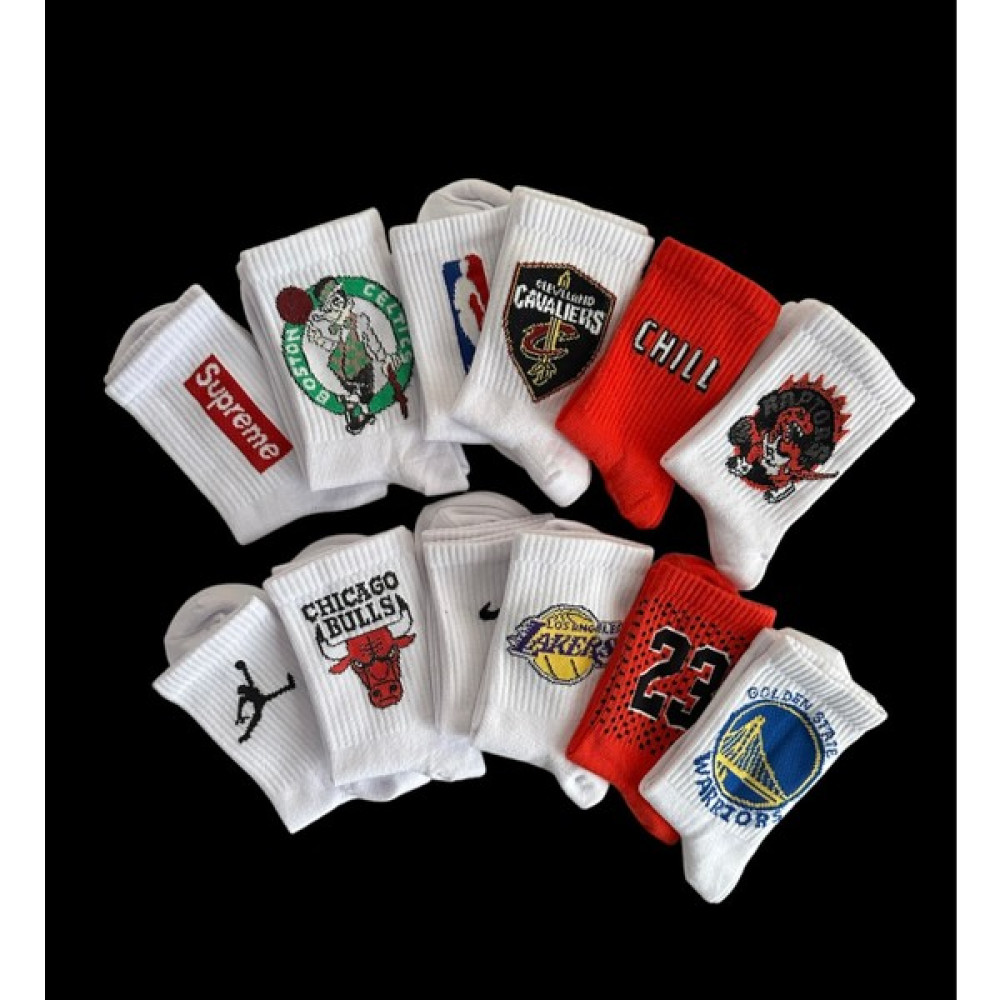 Çorap Dünyam Unisex 12'li Seri Basketbol Neşeli Kolej Tenis Çorap Çorap (Outdoor) Fiyatı