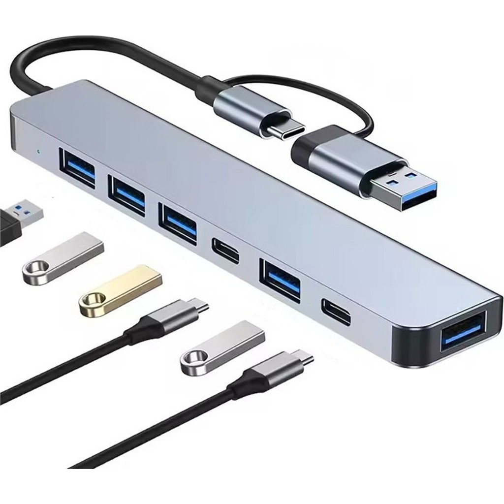 Corcoz USB Hub 7in1 USB Type-C To USB A USB C USB 2.0 3.0 Çevirici Adaptör Çok Portlu Tak Çalıştır USB Çevirici - CZ58 Bilgisayar Çevirici ve Adaptörü Fiyatı