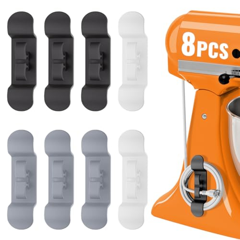 Cord Organizer for Kitchen Appliances, Appliance Cord Organizer, Cord Holder, Cord Keeper, Cord Wrapper for Appliances Stick on Mixers, Coffee Maker, Pressure Cooker (8 Packs) Pressure Cookers Fiyatı