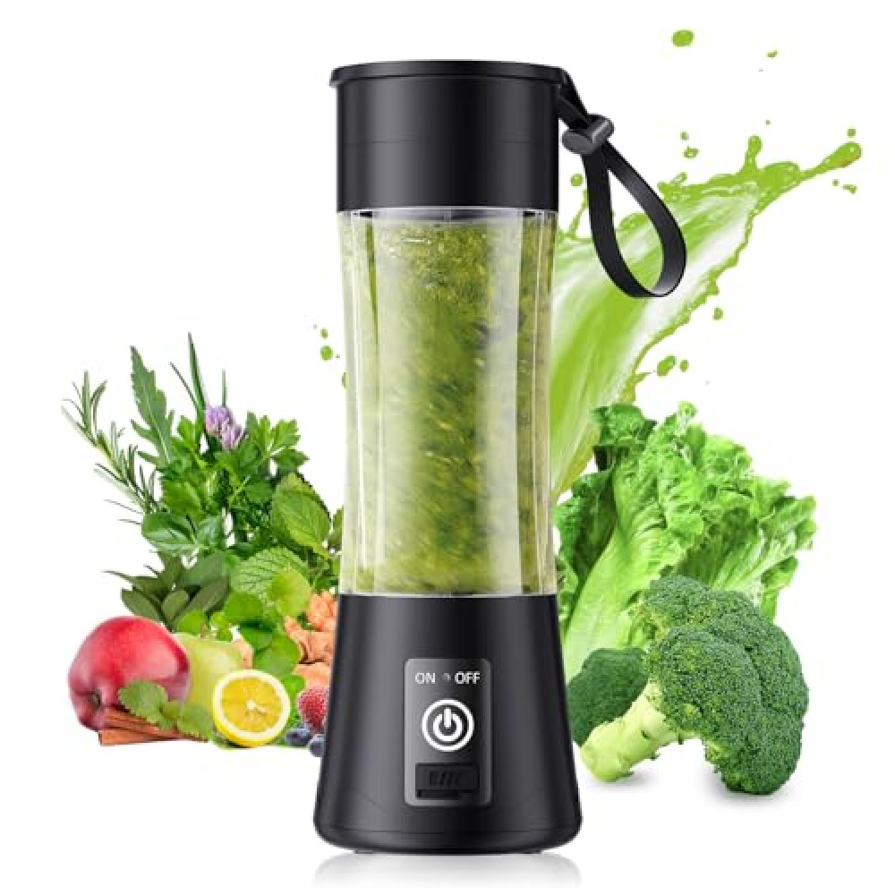 Cordless Personal Size Portable Blender - 14 Oz Blender for Smoothies and Shakes with BPA Free Traveling Juice Cup, 6 Blades for Powerful Blending, Suit for Sports/Travel/Home Blenders Fiyatı