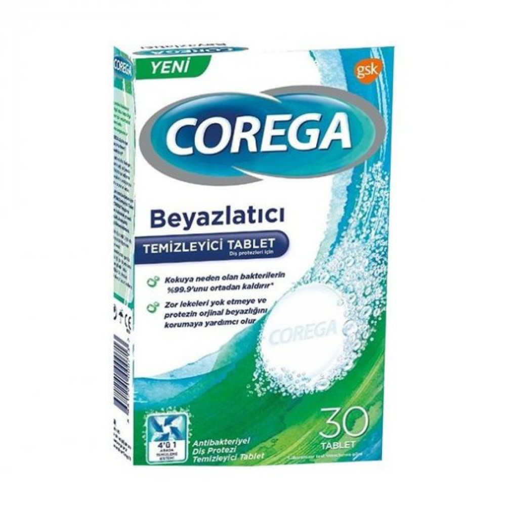 Corega Beyazlatici Tablet 30 Adet Diş Macunları Fiyatı