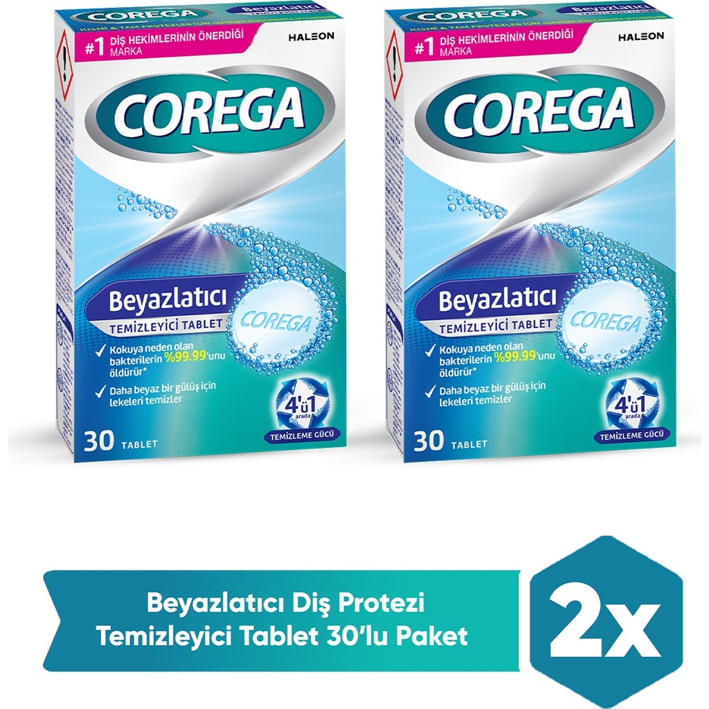 Corega Beyazlatıcı Tablet 60'lı Paket 12/202 Temizleyici Etkili Diğer Fiyatı