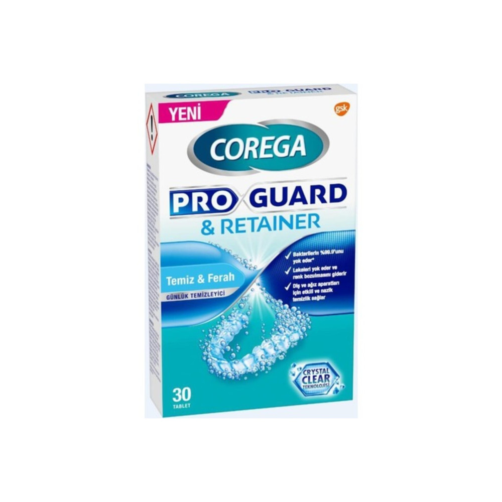 Corega Proguard & Retainer Diş Apartı Temizleyici Tablet 30lu Ağız ve Diş Sağlığı Fiyatı