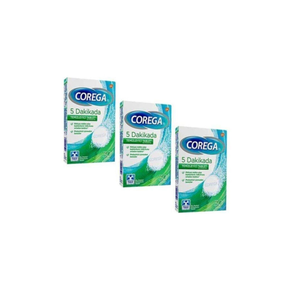 Corega Protez Temizleyici Naneli 30 Tablet 3lü Paket Ağız ve Diş Sağlığı Fiyatı