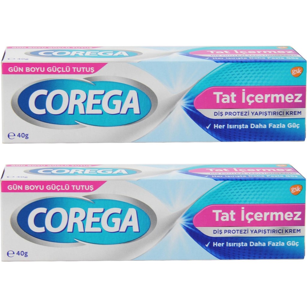 Corega Süper Protez Yapıştırıcı Tatsız Krem 40 gr 2 Adet Diş Macunları Fiyatı