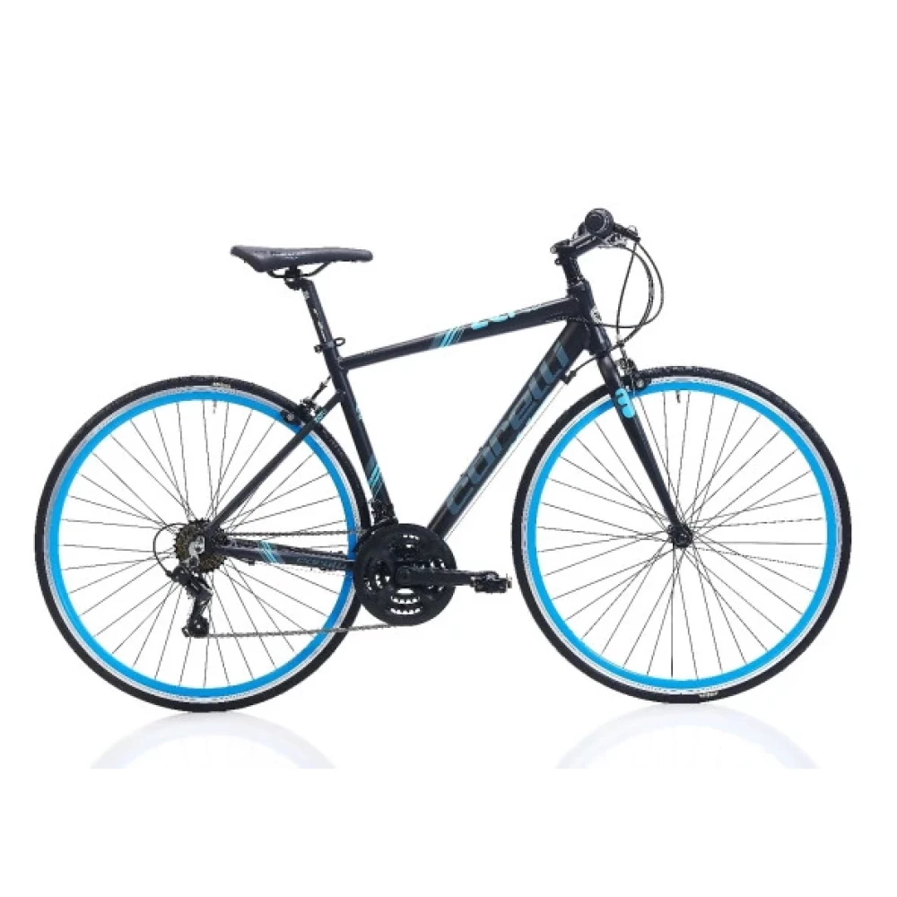 Corelli Fit Bike Zero V Fren 21 Vites 28 Jant Fitness Yol Bisikleti Gri Mavi 52 Kadro Yarış-Profesyonel Bisikletleri Fiyatı